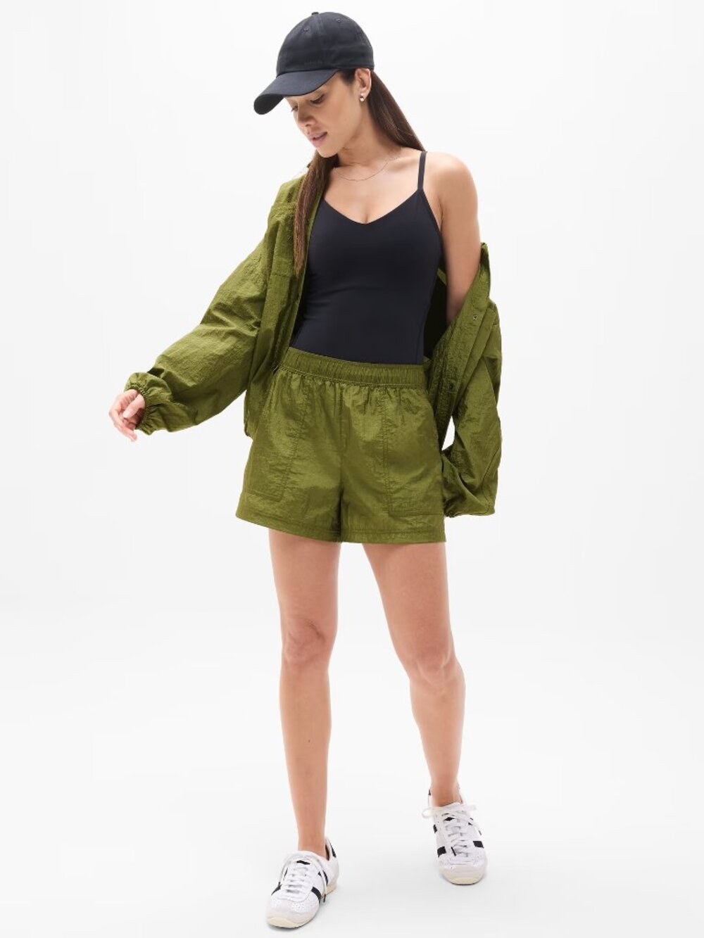 Athleta Lunar Sheen Utility High Rise Short